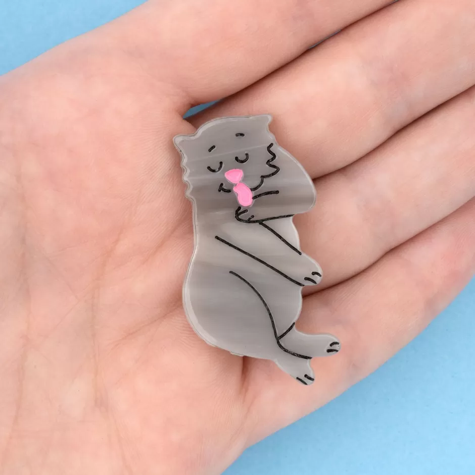 Coucou Suzette Barrette Chat Gris^ Barrettes