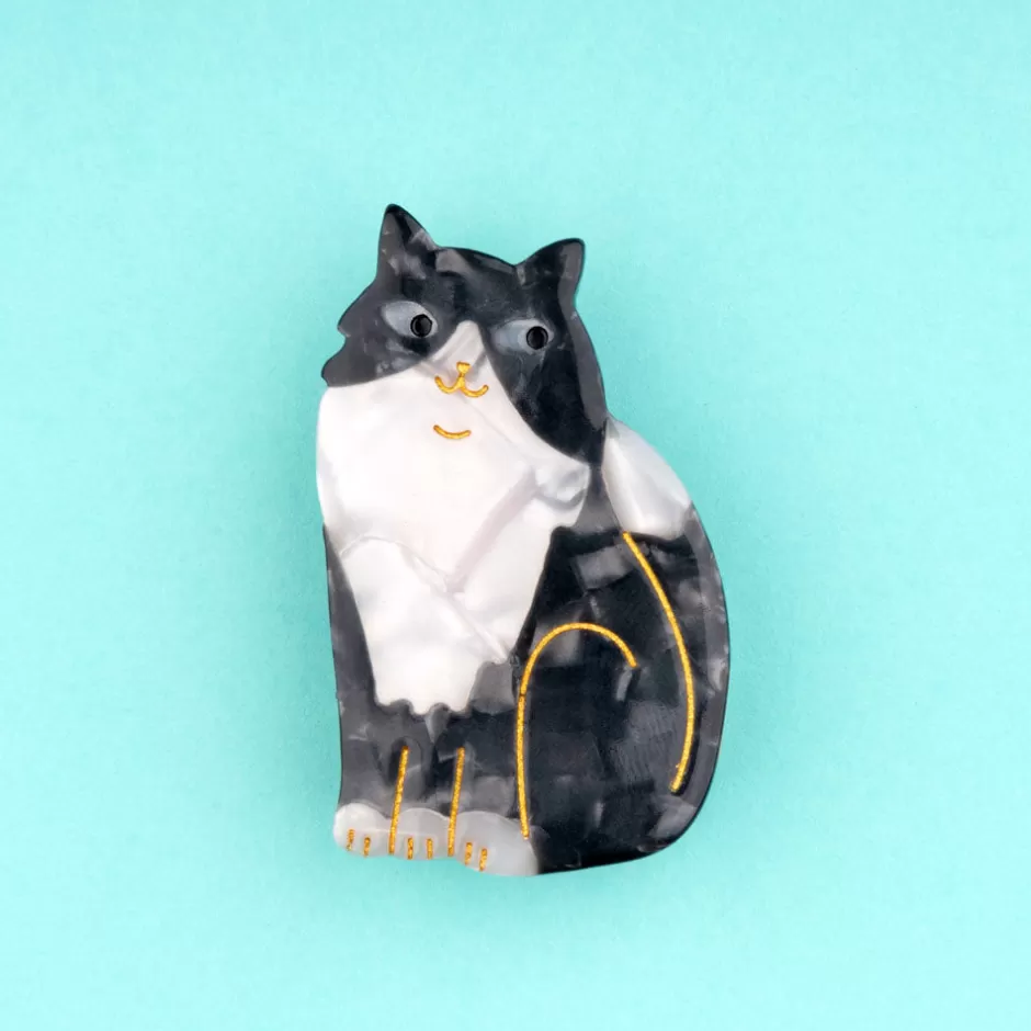 Coucou Suzette Barrette Chat Noir & Blanc^ Barrettes