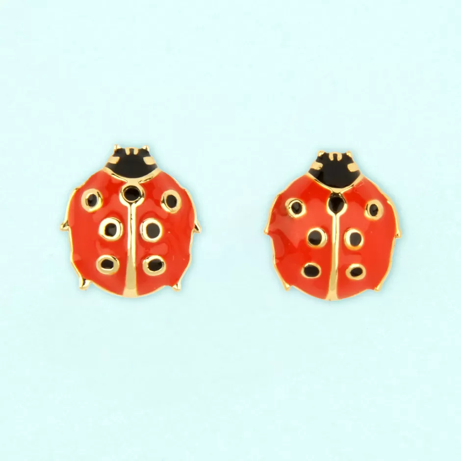 Coucou Suzette Boucles d'oreilles Coccinelle^ Bijoux