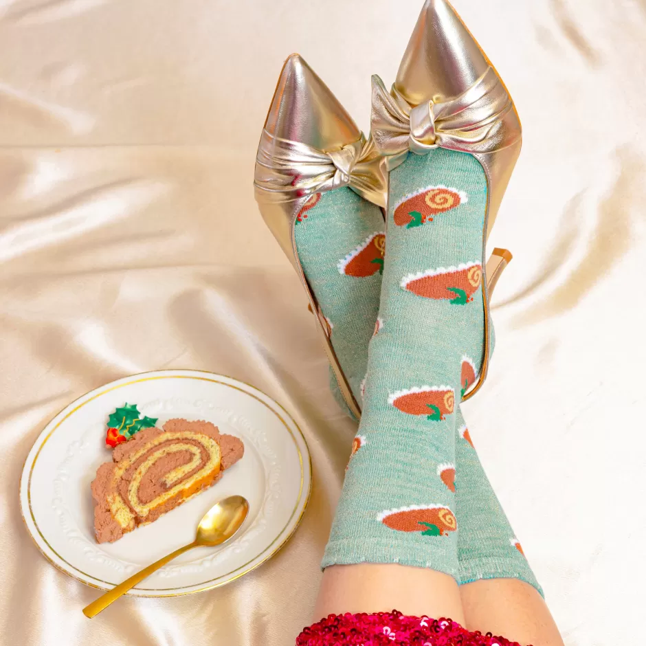 Coucou Suzette Chaussettes Bûche de noel^ Chaussettes Coton