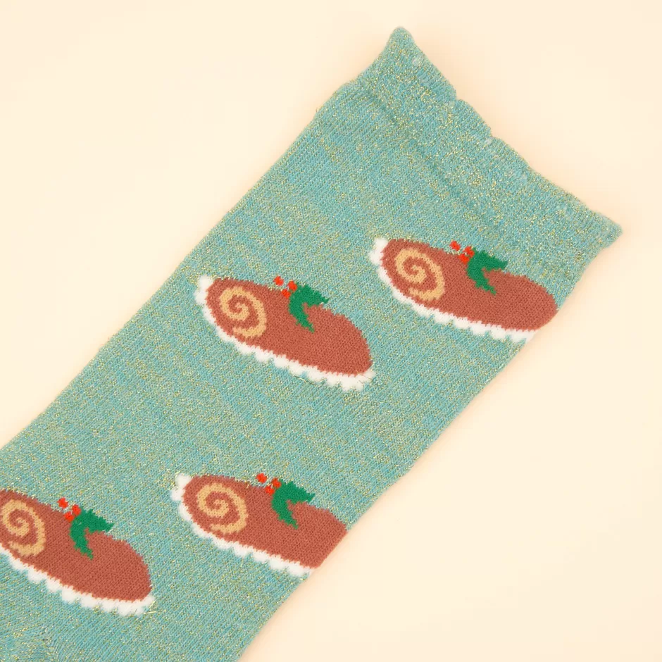 Coucou Suzette Chaussettes Bûche de noel^ Chaussettes Coton