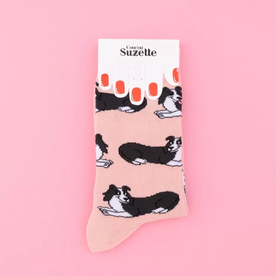 Coucou Suzette Chaussettes Border Collie^ Chaussettes Coton