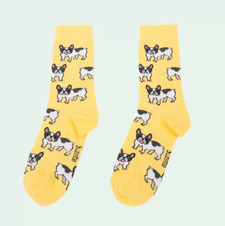 Coucou Suzette Chaussettes Bouledogue^ Chaussettes Coton