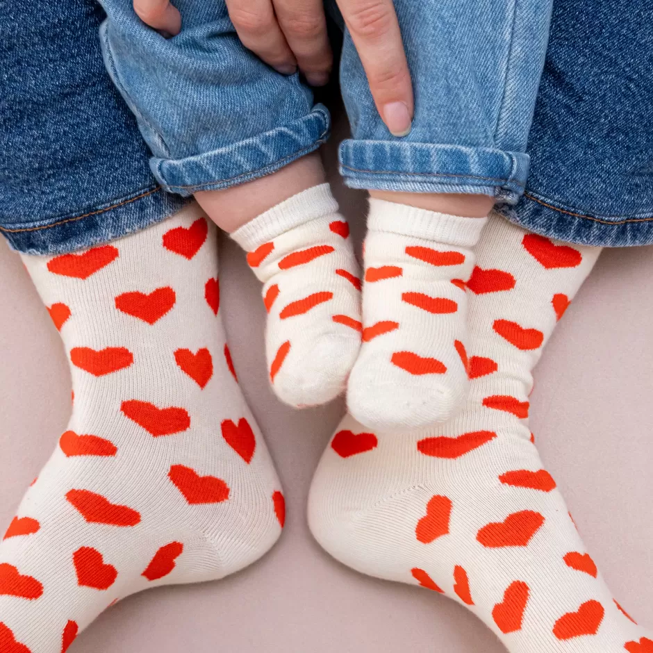 Coucou Suzette Chaussettes Coeur - Enfant^Enfant Chaussettes Enfants