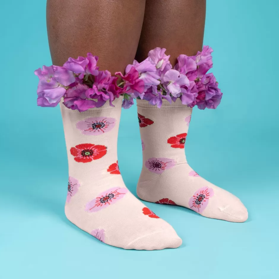 Coucou Suzette Chaussettes Coquelicot^ Chaussettes Coton