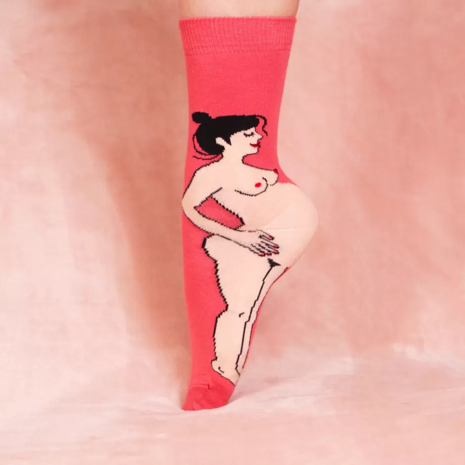 Coucou Suzette Chaussettes Enceinte - Blanche^ Chaussettes Coton