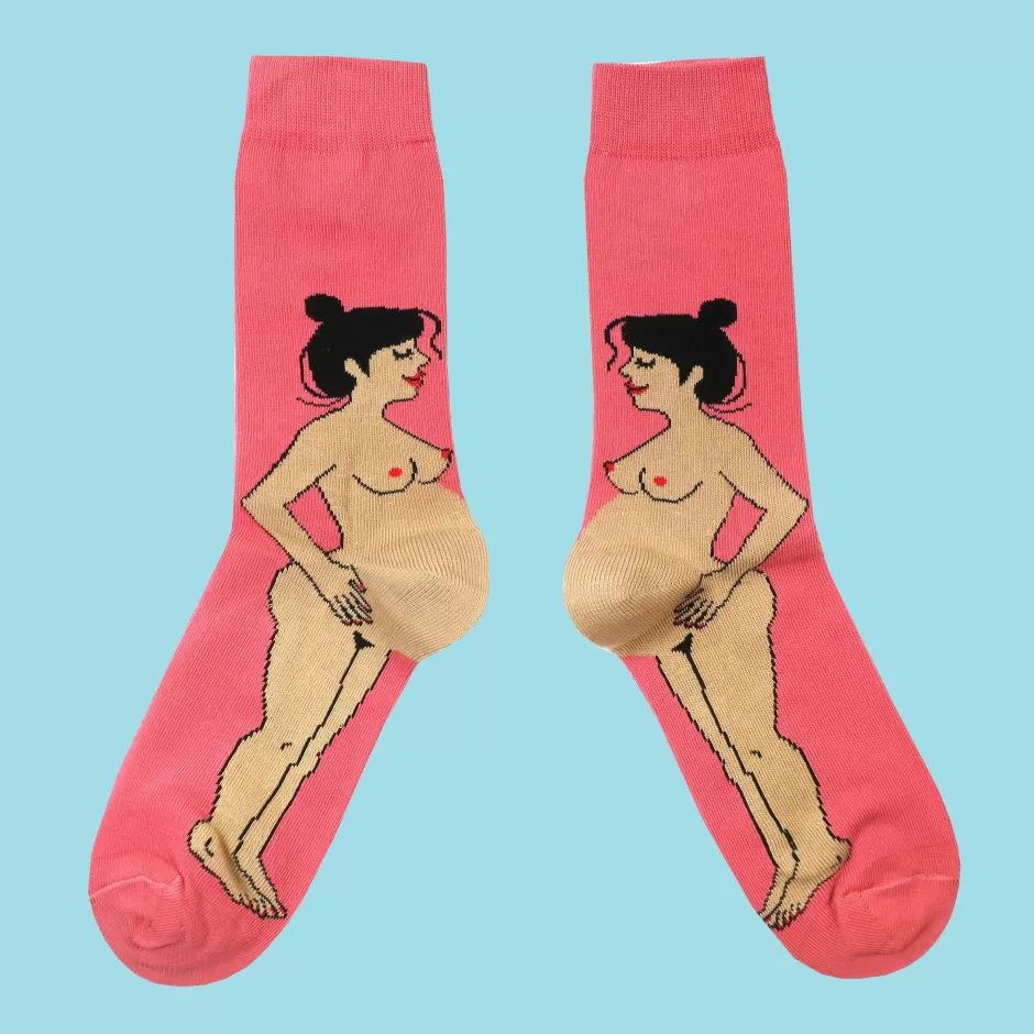 Coucou Suzette Chaussettes Enceinte - Métisse^ Chaussettes Coton