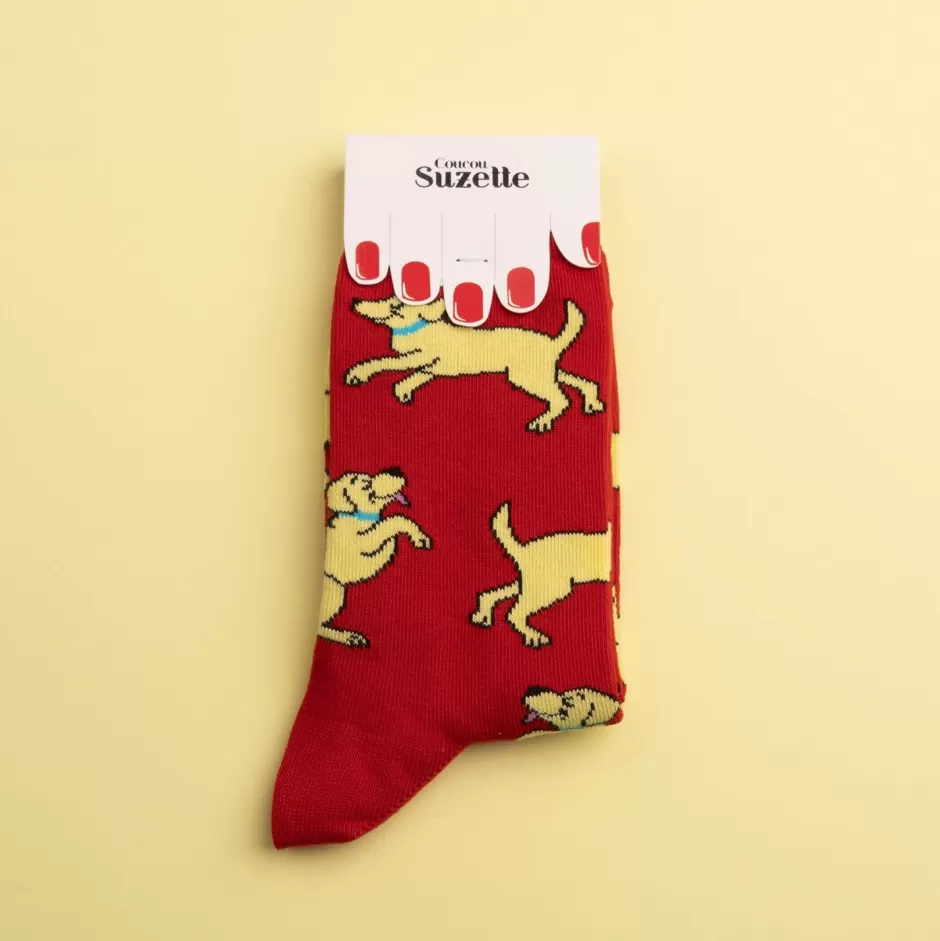 Coucou Suzette Chaussettes Golden Retriever^ Chaussettes Coton