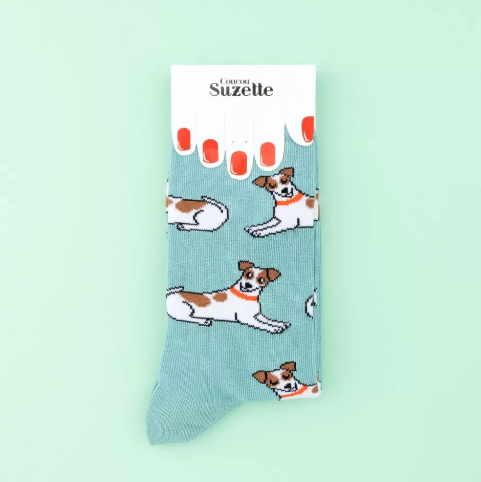 Coucou Suzette Chaussettes Jack Russel^ Chaussettes Coton