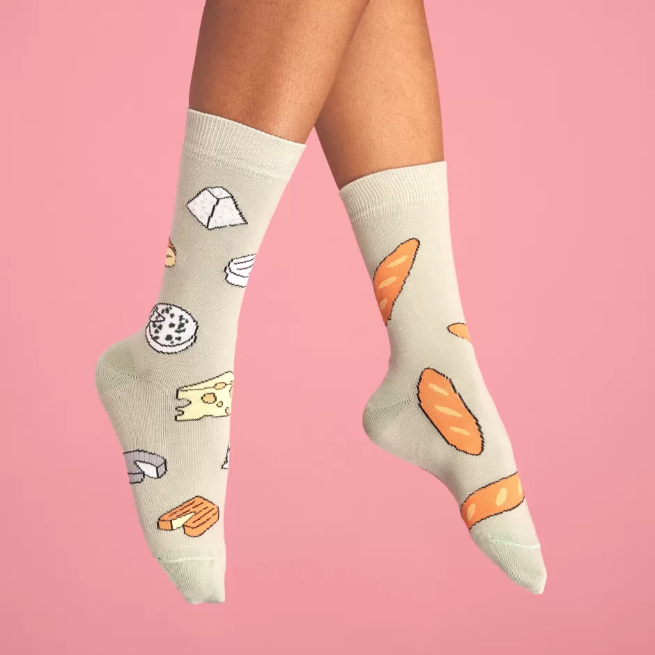 Coucou Suzette Chaussettes Pain & Fromage^ Chaussettes Coton