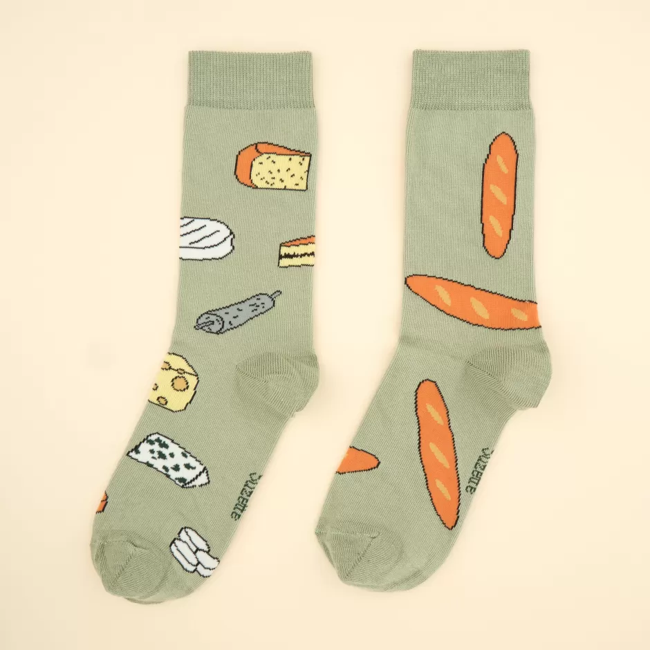 Coucou Suzette Chaussettes Pain & Fromage^ Chaussettes Coton