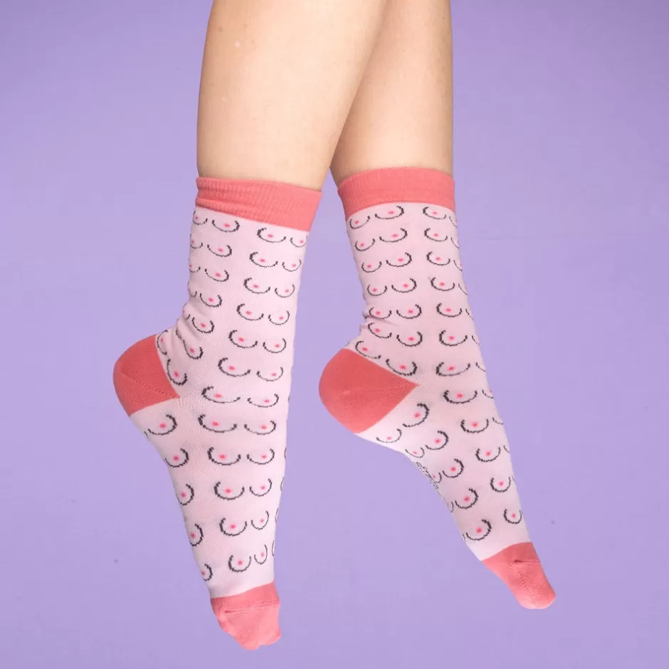 Coucou Suzette Chaussettes Seins - Blanc^ Chaussettes Coton