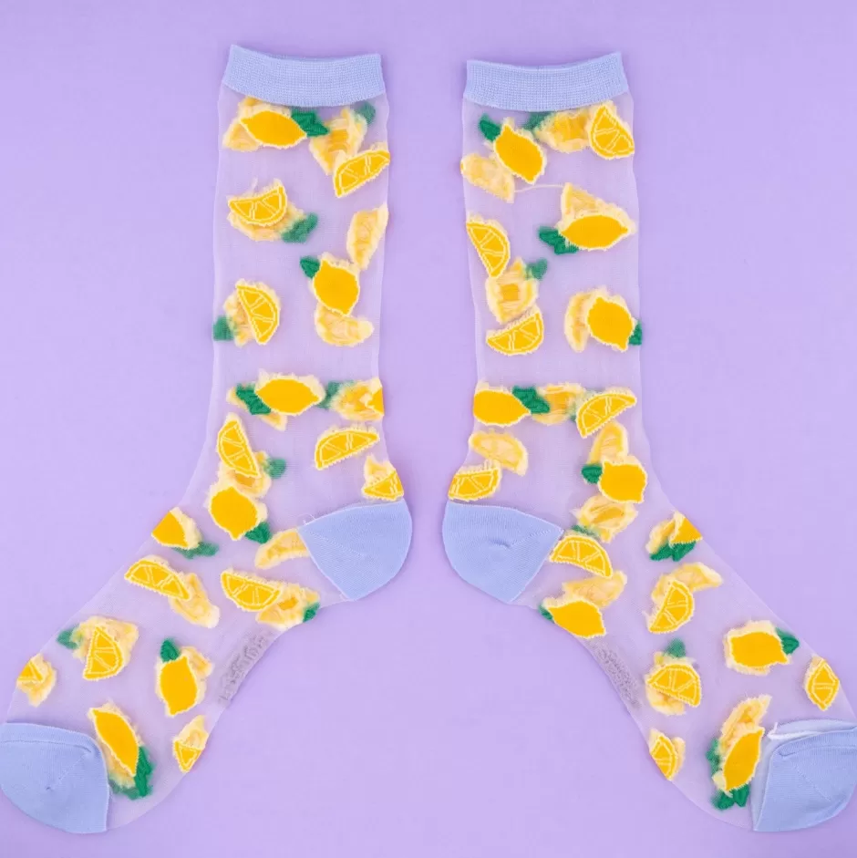 Coucou Suzette Chaussettes transparentes Citron^ Chaussettes Transparentes