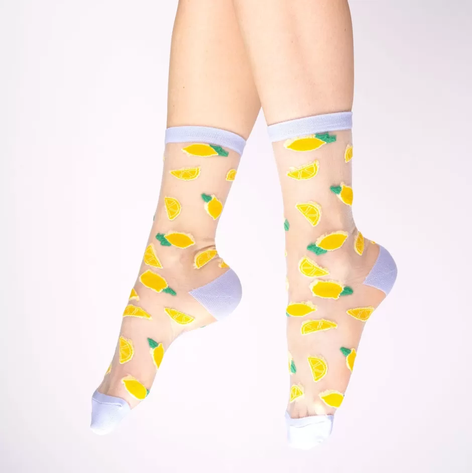 Coucou Suzette Chaussettes transparentes Citron^ Chaussettes Transparentes