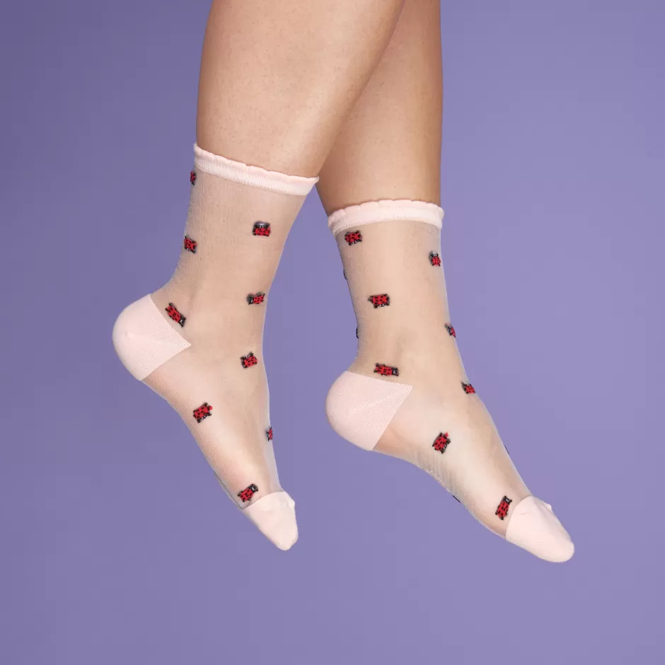 Coucou Suzette Chaussettes transparentes Coccinelle^ Chaussettes Transparentes