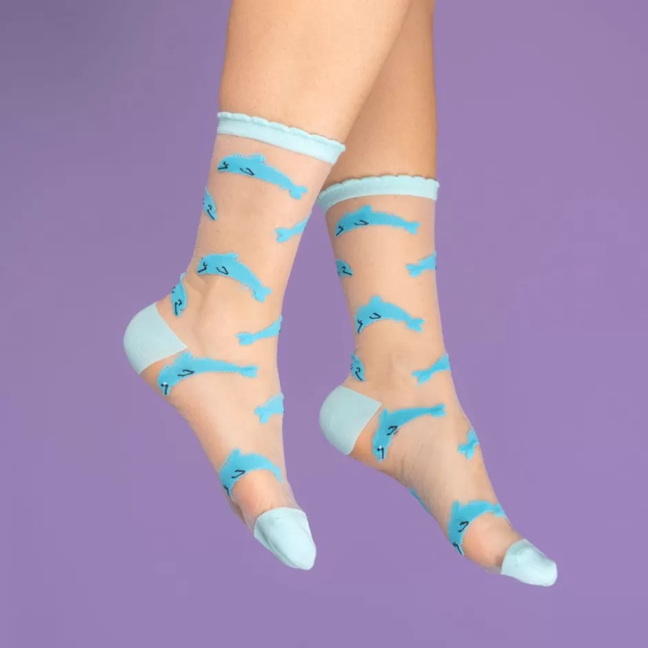 Coucou Suzette Chaussettes Transparentes Dauphin^ Chaussettes Transparentes