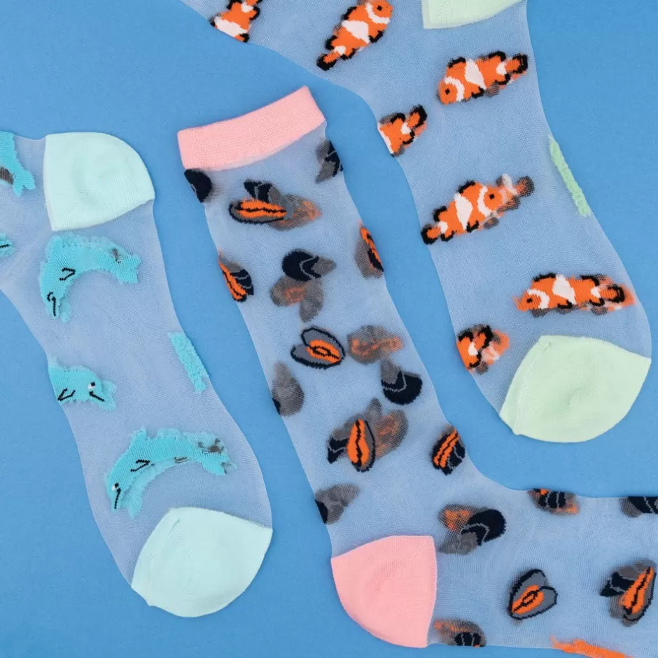 Coucou Suzette Chaussettes Transparentes Dauphin^ Chaussettes Transparentes