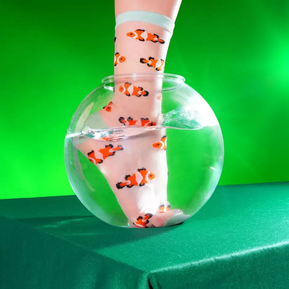 Coucou Suzette Chaussettes Transparentes Poisson Clown^ Chaussettes Transparentes