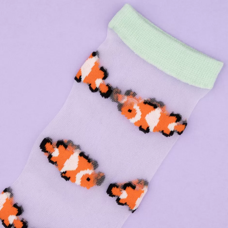 Coucou Suzette Chaussettes Transparentes Poisson Clown^ Chaussettes Transparentes